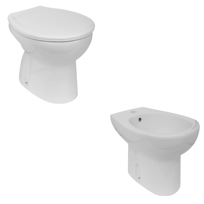 COPPIA SANITARI SCARICO A TERRA