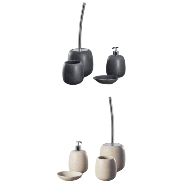 KIT ACCESSORI BAGNO IN POLIRESINA