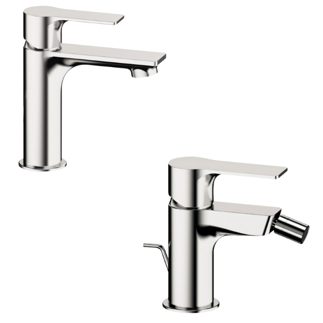 COPPIA MISCELATORI LAVABO-BIDET PASS