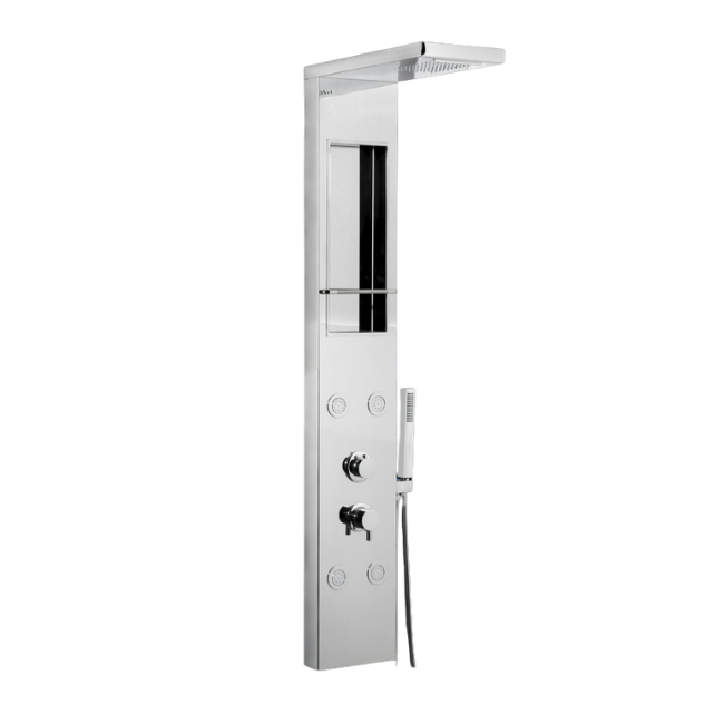 COLONNA DOCCIA MULTIFUNZIONE CITY IN ACCIAIO INOX
