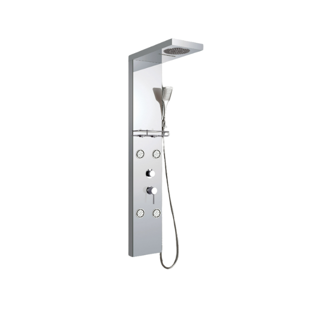 COLONNA DOCCIA MULTIFUNZIONE SKIN IN ACCIAIO INOX