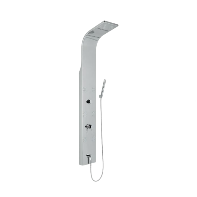 COLONNA DOCCIA MULTIFUNZIONE VICTORIA LED IN ACCIAIO INOX